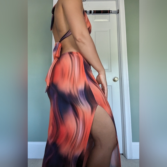 Shein Purple and Orange Sundress - Picture 3 of 6